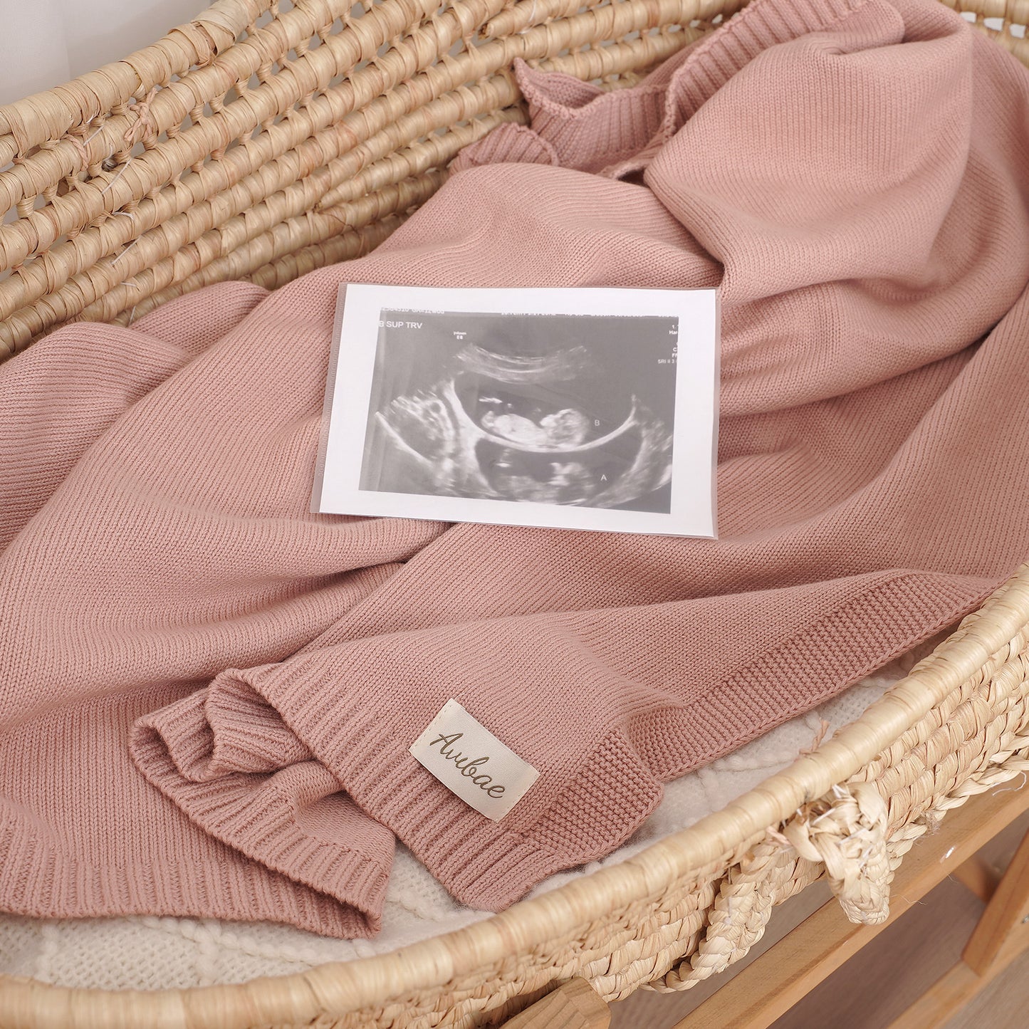 Avibae Luxary Cotton Cute Bear Romper 7-Piece Buddle Pearl Rose