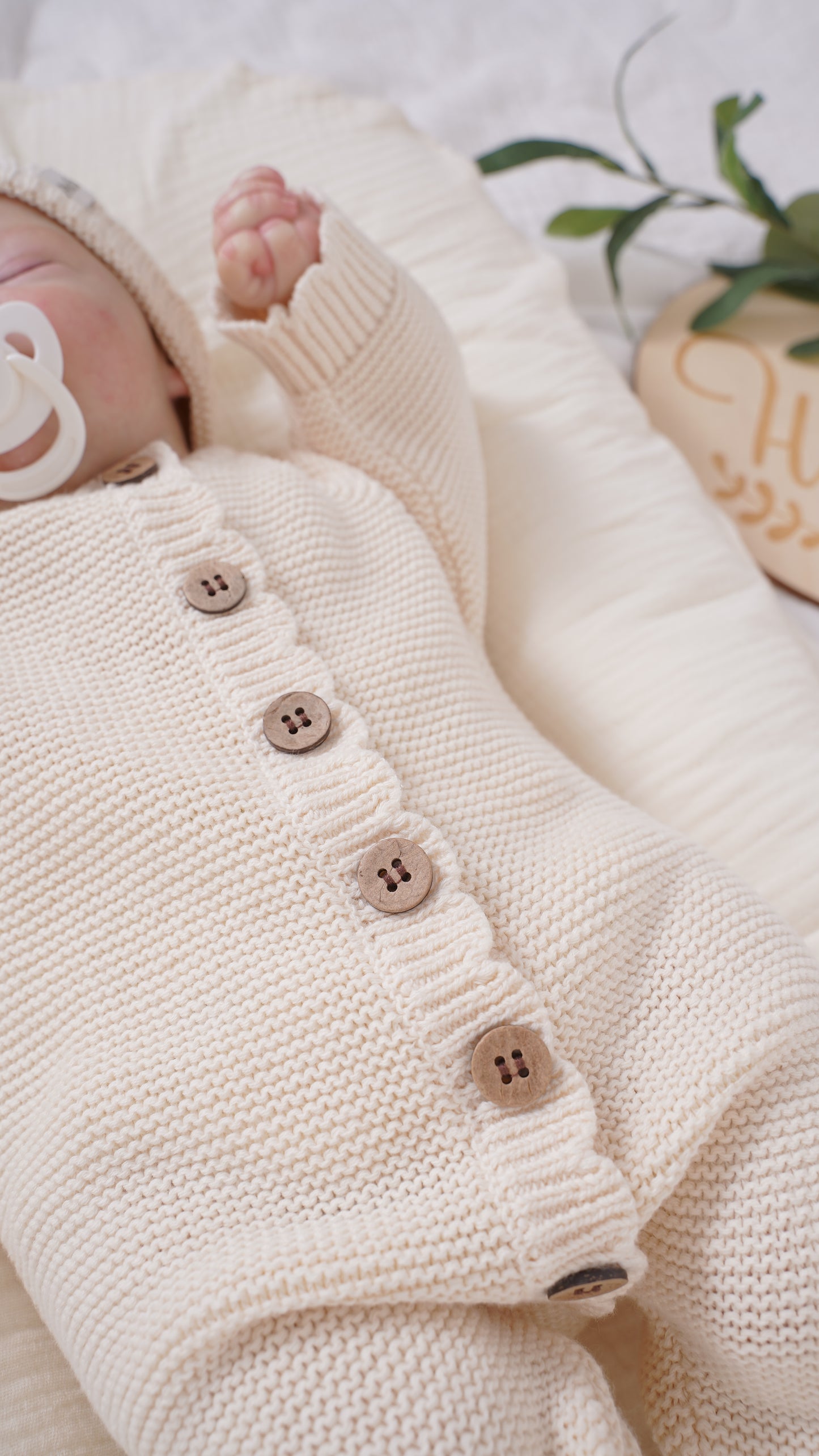 Avibae Classic Luxary Cotton Stitch 7-Piece Buddle Milk Oat