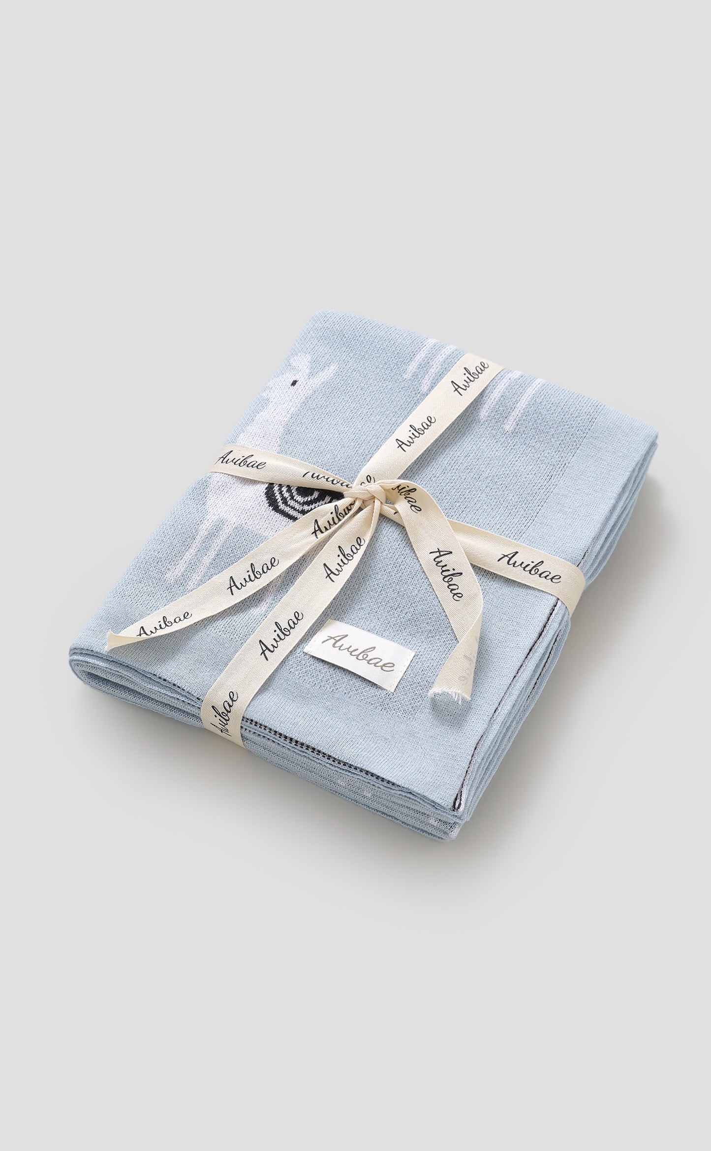 Avibae 100% Cotton Alpaca Pattern Baby Comfort Blanket
