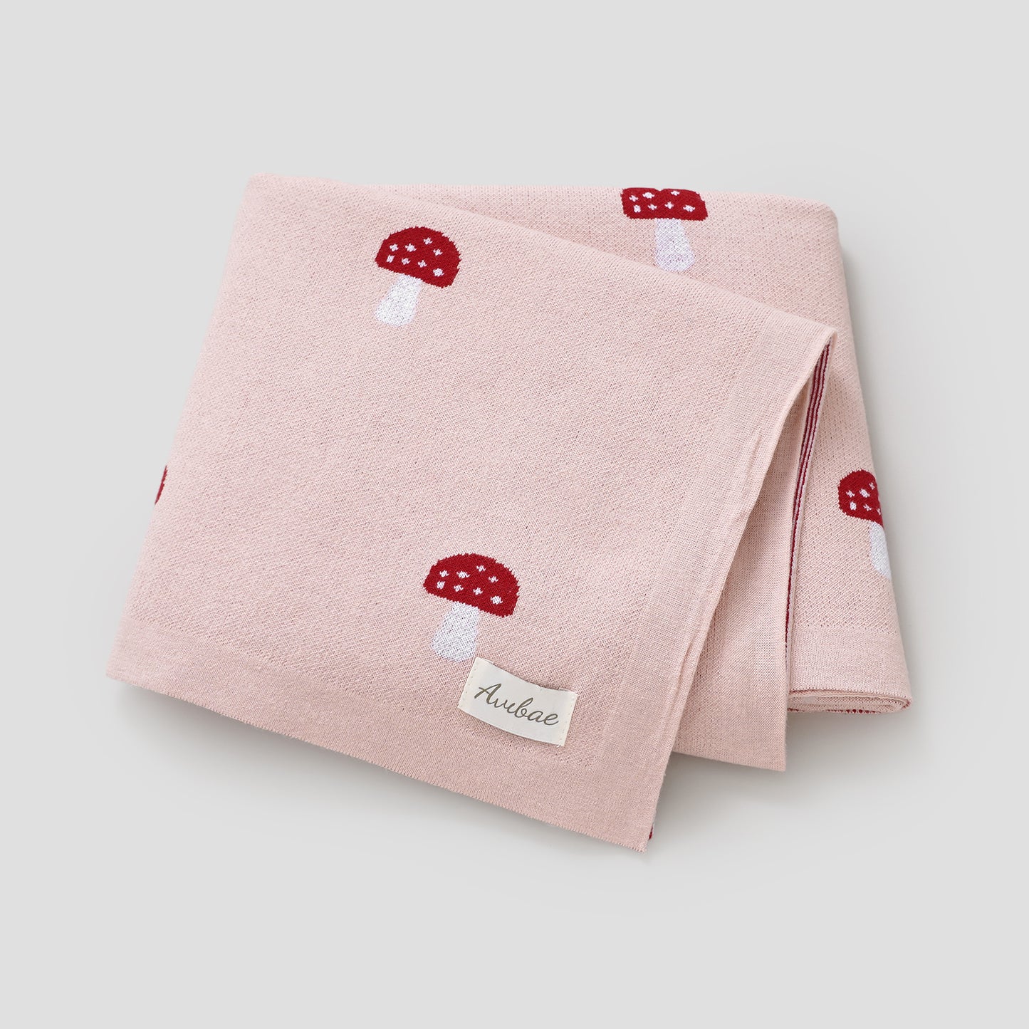 Avibae 100% Cotton Mushroom Pattern Baby Comfort Blanket