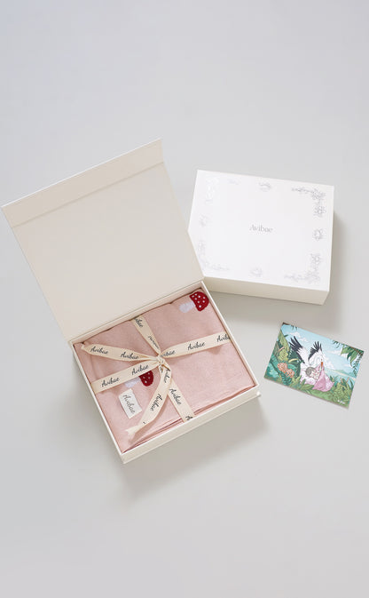 Avibae 100% Cotton Mushroom Pattern Baby Comfort Blanket