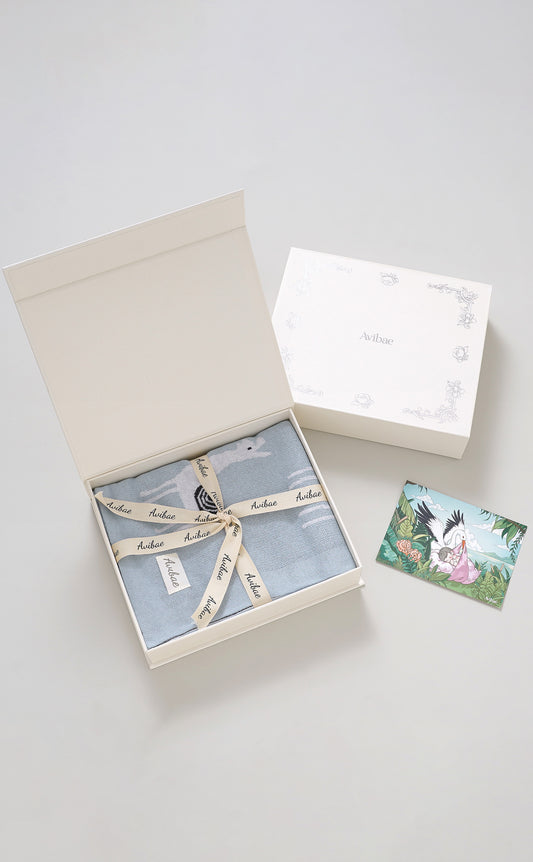 Avibae 100% Cotton Alpaca Pattern Baby Comfort Blanket