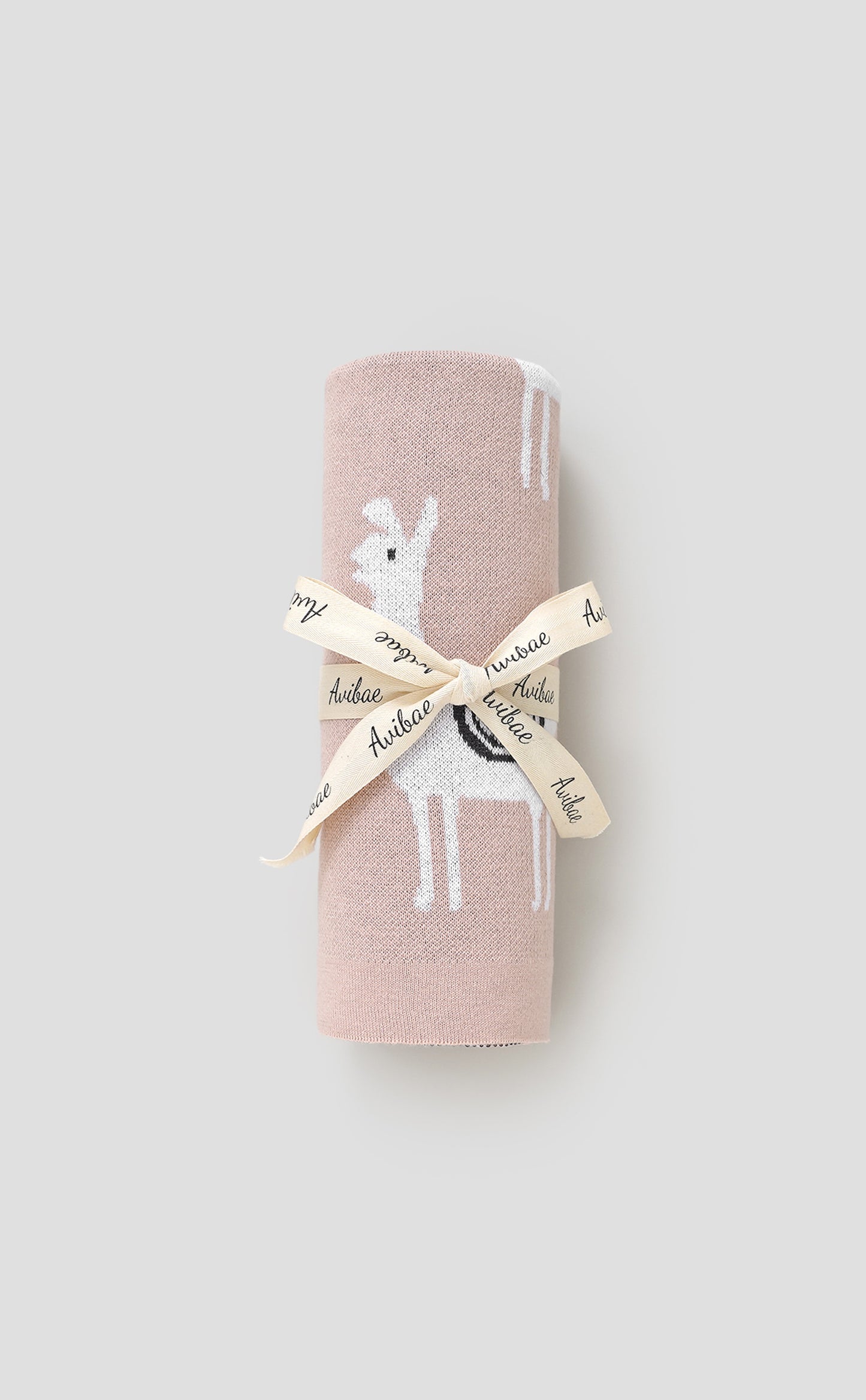 Avibae 100% Cotton Alpaca Pattern Baby Comfort Blanket