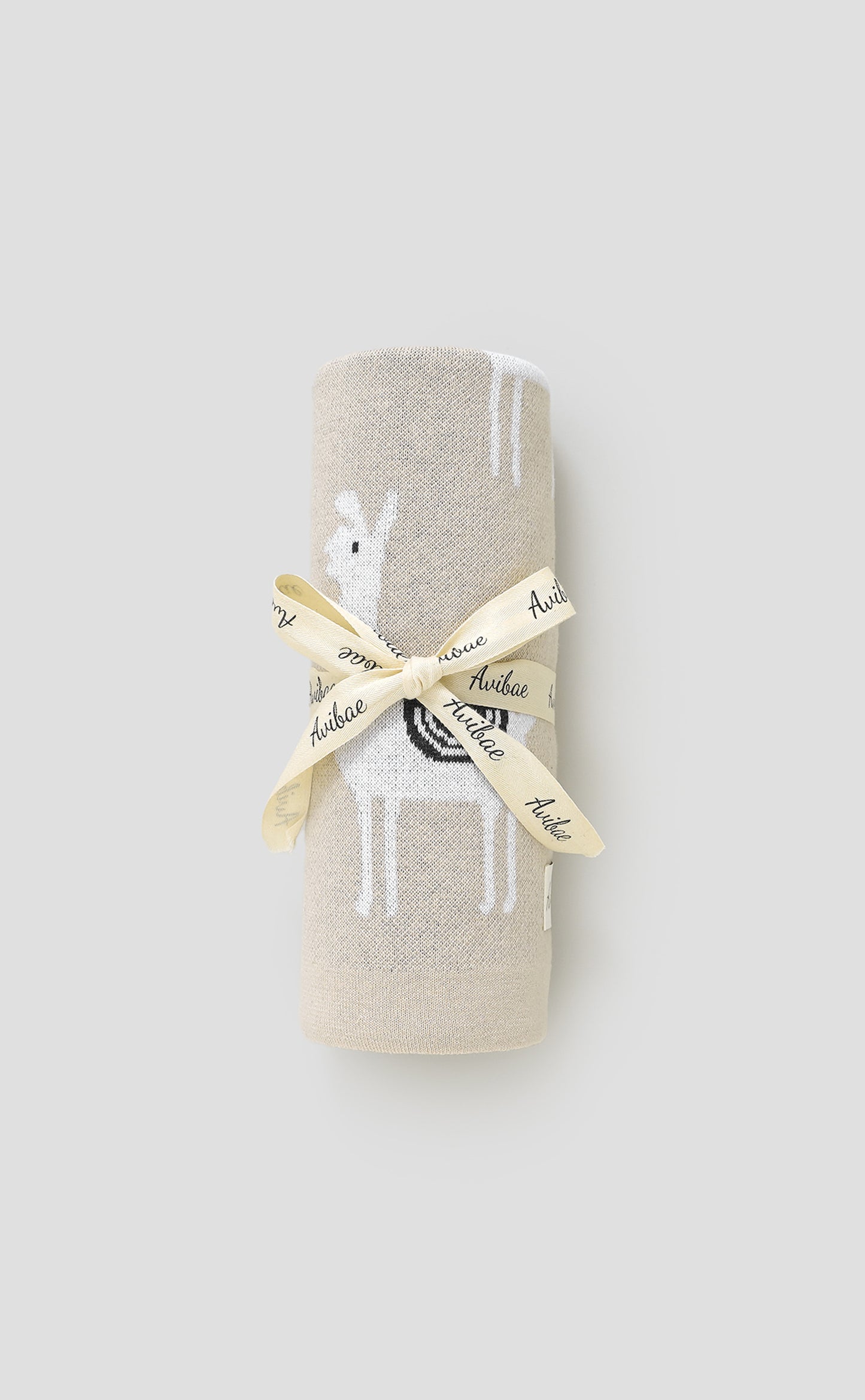 Avibae 100% Cotton Alpaca Pattern Baby Comfort Blanket