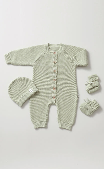 Avibae Classic  Luxary Cotton Stitch  3-Piece Buddle Milk Oat