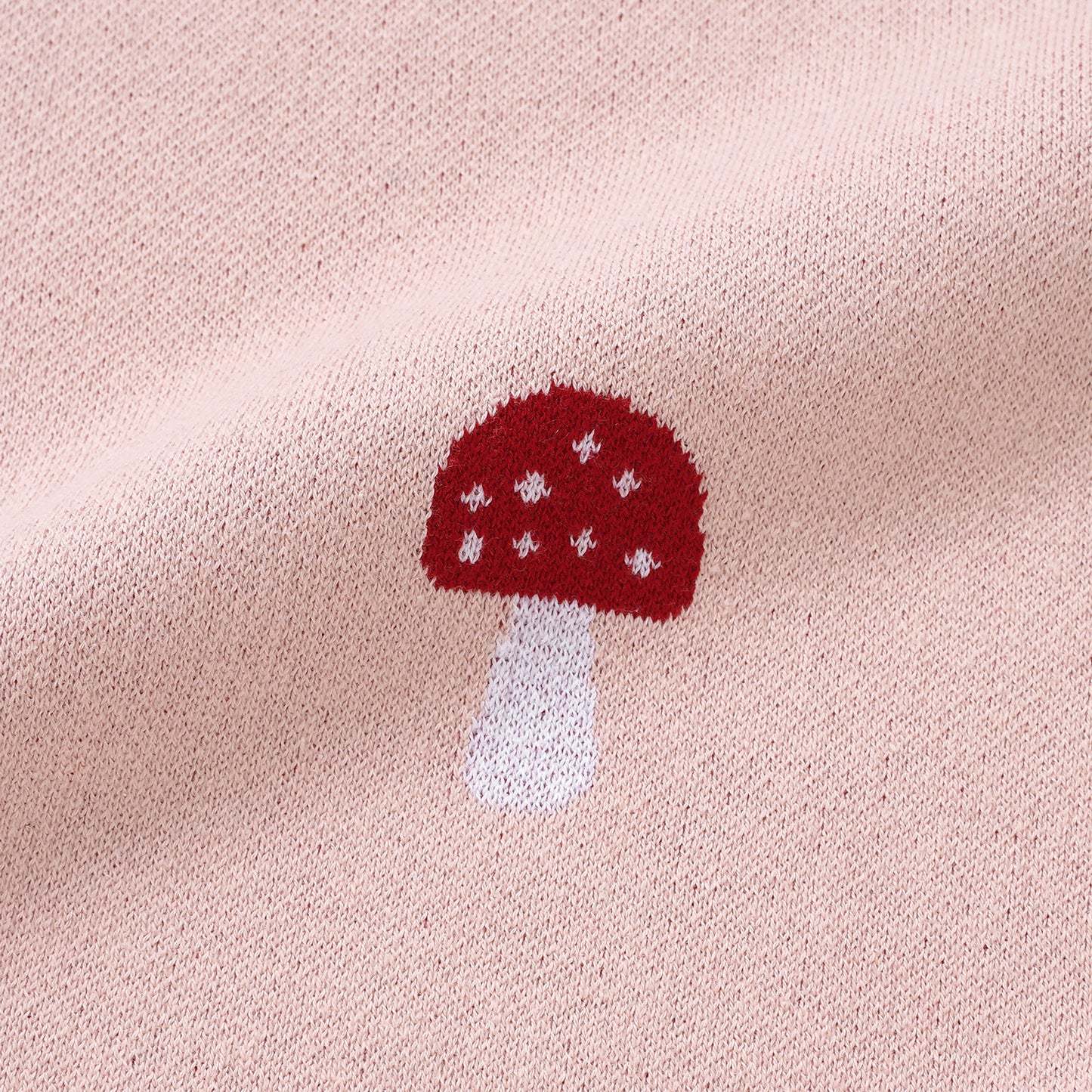 Avibae 100% Cotton Mushroom Pattern Baby Comfort Blanket